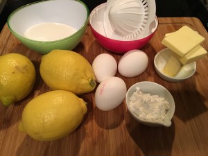 Lemon Curd Zutaten